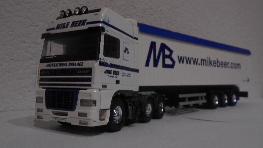 MIKE BEER Dover GB DAF 95 6x2 stuuras 3 asser kipper TEKNO, Ophalen of Verzenden, Zo goed als nieuw, Bus of Vrachtwagen, Tekno