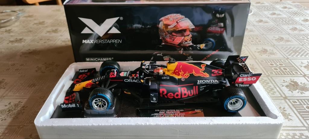 Max Verstappen Spa 2021 1:18 Shop versie Editie 68. €125, Ophalen of Verzenden, Nieuw, Auto, MiniChamps