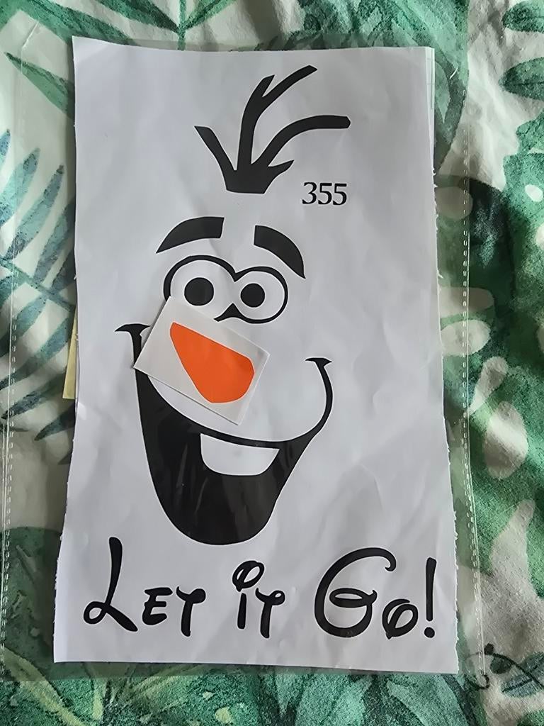 NIEUW Disney muursticker Olaf - Frozen "Let it Go", Ophalen of Verzenden, Overige figuren, Nieuw