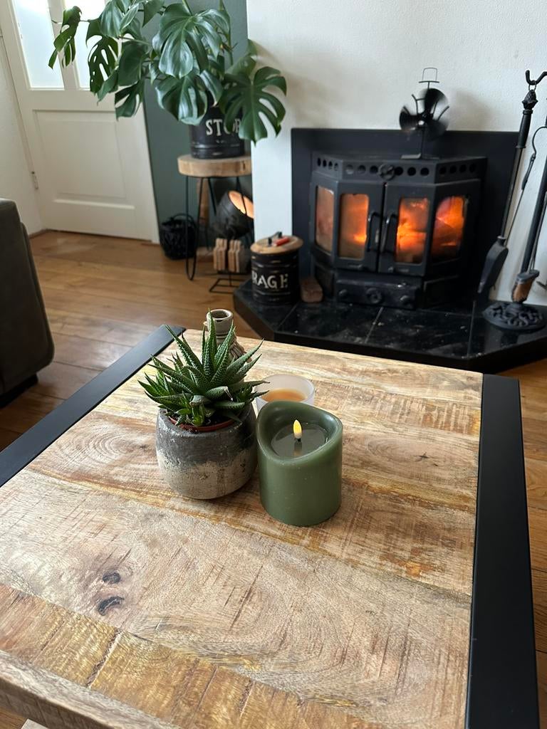 Salontafel Mango Vierkant - NIEUW 60x60x45, 100 tot 150 cm, Vierkant, Nieuw, Minder dan 50 cm