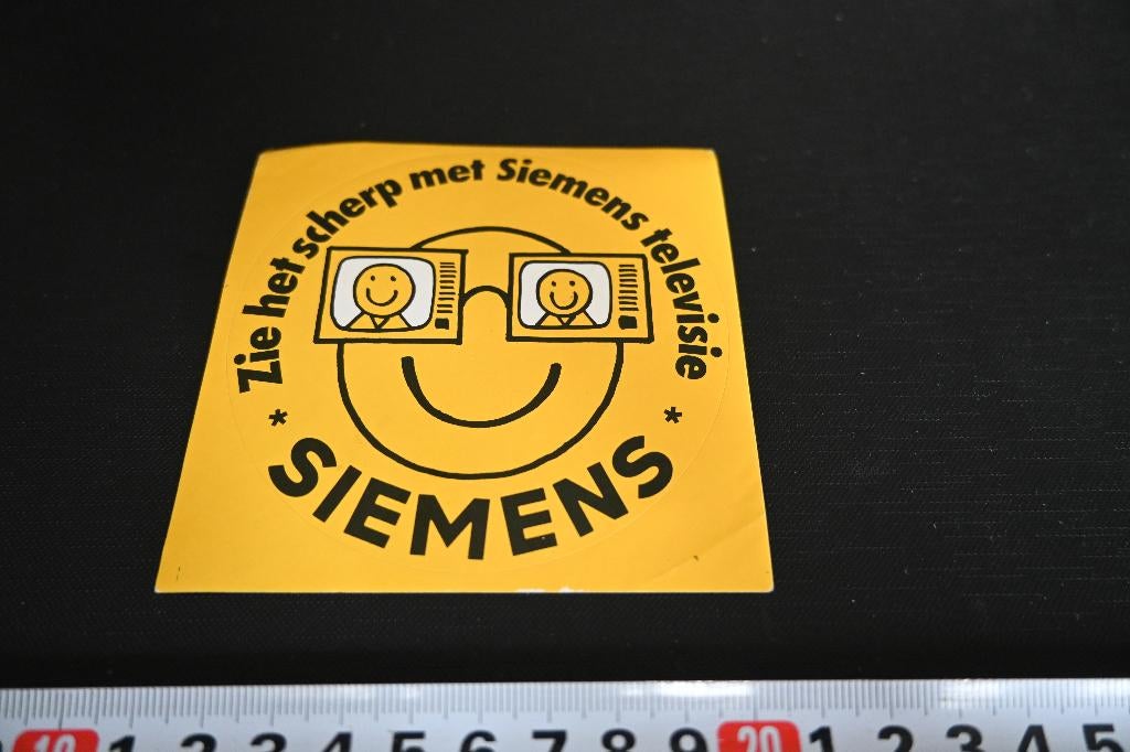sticker Zie het scherp met SIEMENS televisie *, Verzamelen, Stickers, Ophalen, Zo goed als nieuw