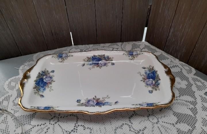 Royal albert Moonlight rose cake schaal, Ophalen of Verzenden