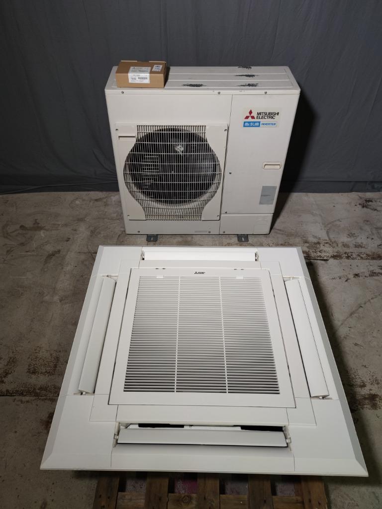 Refurbished cassette airco Mitsubishi Electric 10,0 kW, Koelen en Ontvochtigen, Verzenden, Timer, 3 snelheden of meer