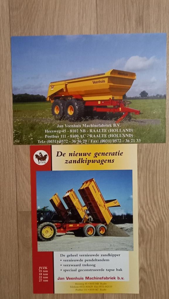 Veenhuis folder., Ophalen of Verzenden