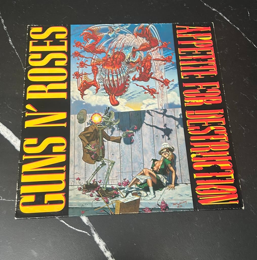 Guns N’ Roses – Appetite For Destruction (Duitse 1e persing), Cd's en Dvd's, Vinyl | Hardrock en Metal, Ophalen of Verzenden, Gebruikt