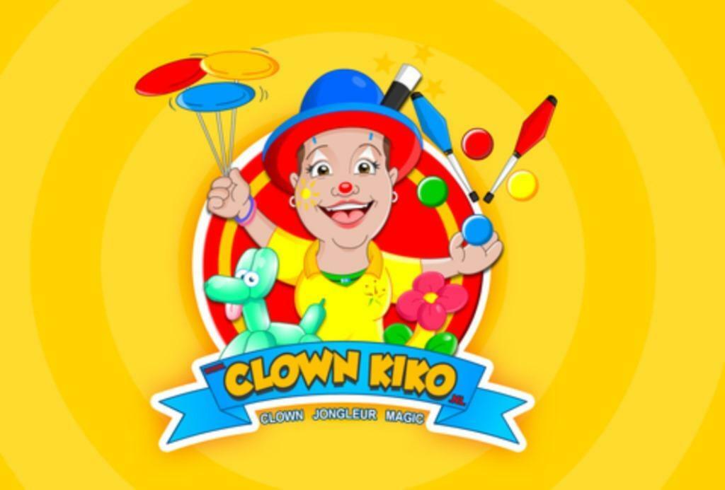 Clown Kiko (clown, jongleur, ballonnenclown, circus workshop, Sportief of Actief