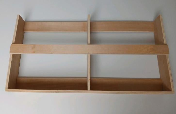 Naturel houten wandrek, Ophalen of Verzenden, Zo goed als nieuw