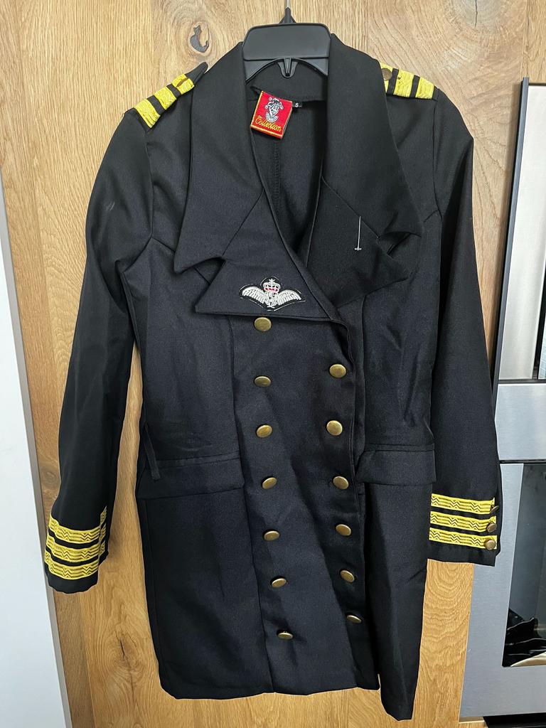 Pilotenjas Dames Carnaval, Maat 38/40 (M), Carnaval, Nieuw, Ophalen of Verzenden