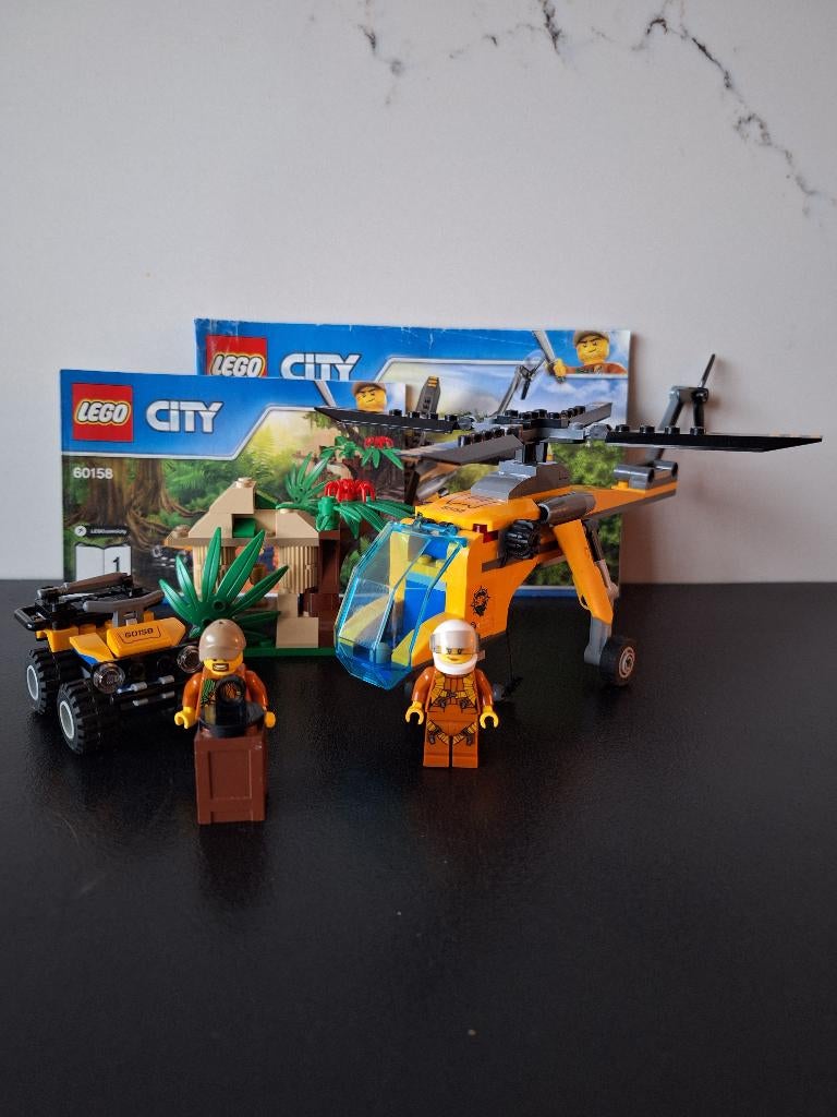 Lego 60158 City – Jungle Vrachthelikopter, Ophalen of Verzenden, Zo goed als nieuw, Complete set, Lego