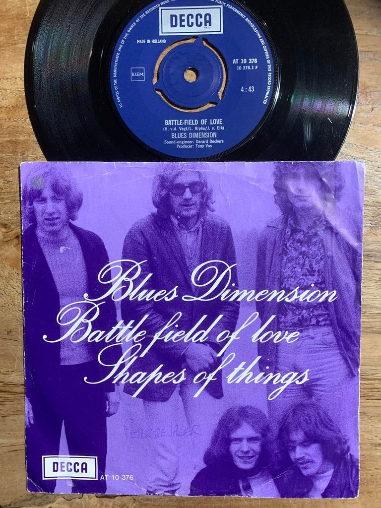 Mod Garage Rock Nederbeat Blues Dimension Battle Field 1969, Cd's en Dvd's, Vinyl Singles, Ophalen of Verzenden, Gebruikt