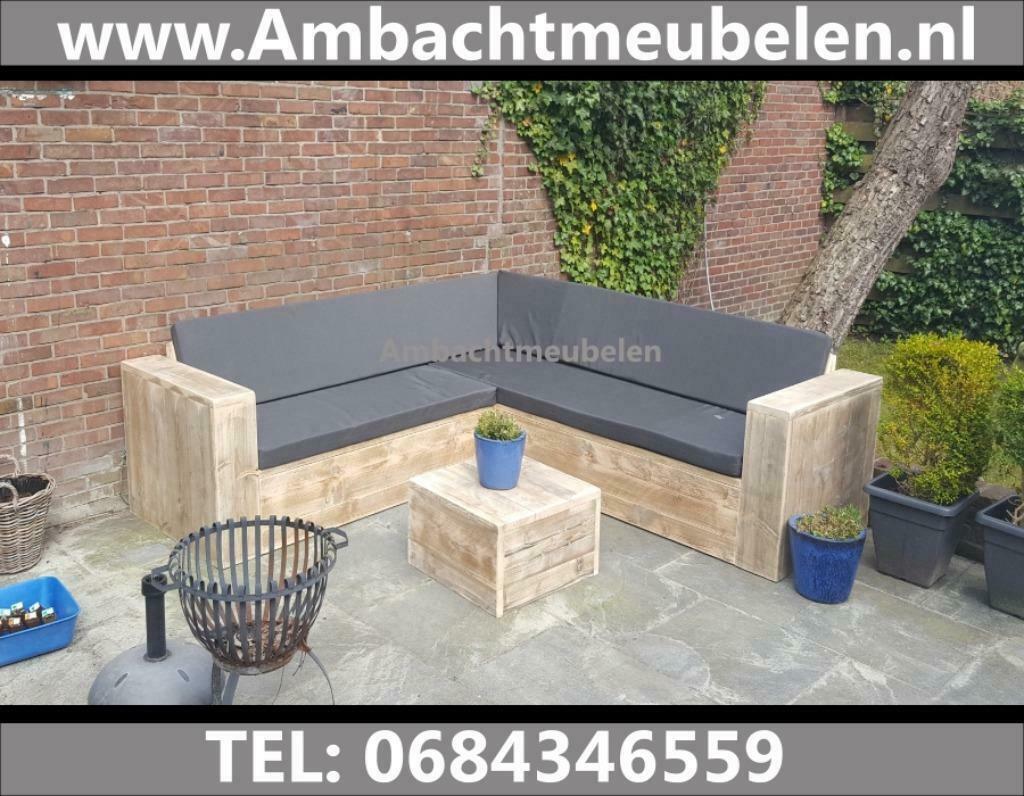 Steigerhout Hoekbank Loungebank Tuinbank TUINMEUBELEN Actie