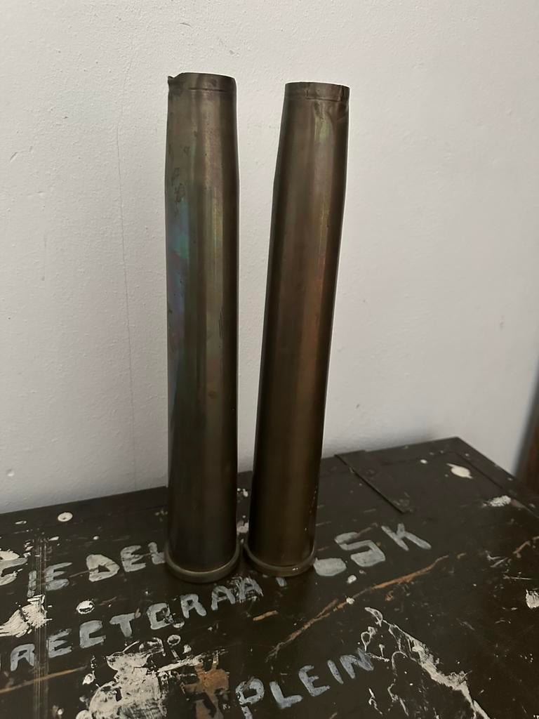 40 mm huls voor decoratie bv mortier antitank hukzen, Verzamelen, Ophalen of Verzenden, Nederland, Hulzen of Bodemvondsten