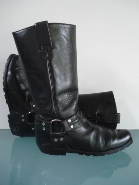 Tony Mora bikerboots zwart leer 37 | Gratis verzenden, Kleding | Dames, Schoenen, Hoge laarzen, Verzenden, Zwart, Zo goed als nieuw