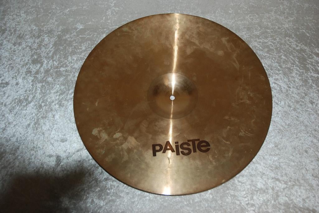 Paiste 404 ride bekken 2059gr lichte keyhole 20 inch, Ophalen, Gebruikt, ., Drums of Percussie
