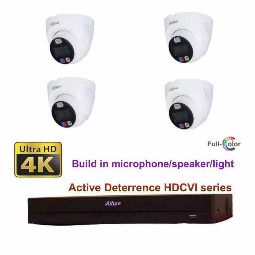 8MP Dahua Full-color Active Deterrence WizSense HDCVI set, Ophalen of Verzenden, Nieuw