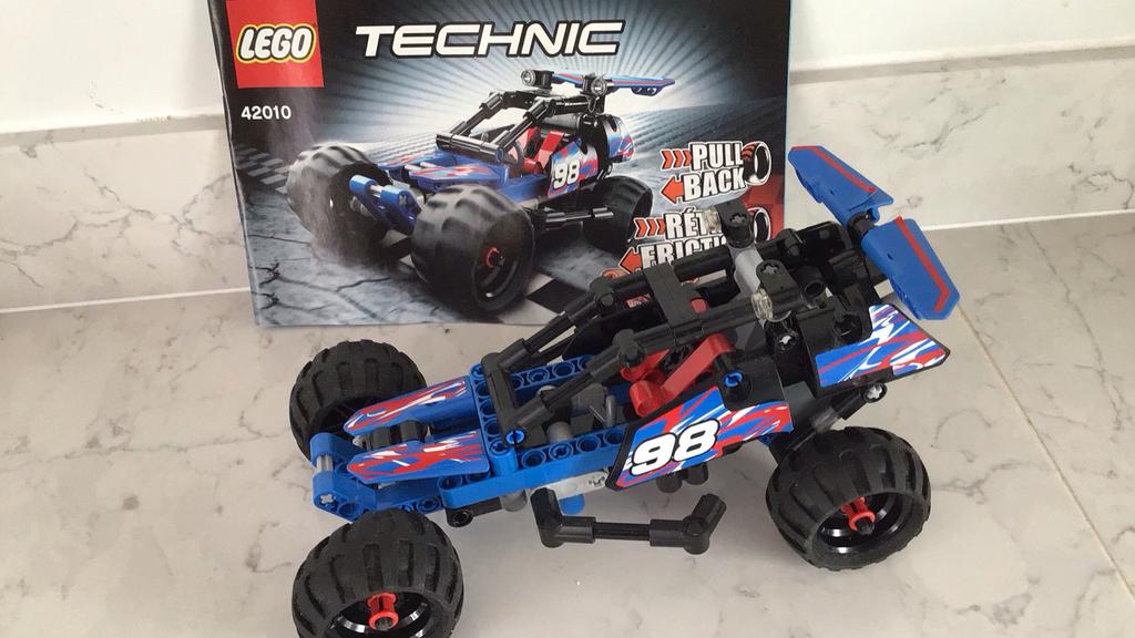 Lego Technic 42010 Pull Back Racer - Compleet met boekje!, Ophalen of Verzenden, Gebruikt, Complete set, Lego