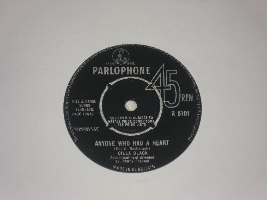 Cilla Black     Anyone who has a Heart    Orgineel, Cd's en Dvd's, Vinyl Singles, Ophalen of Verzenden, Zo goed als nieuw, Pop