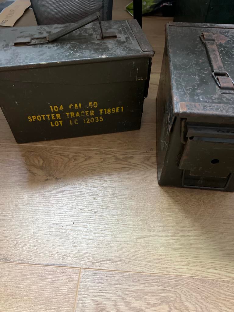 Munitiekisten / Ammo Cans - Set van 2, Verzamelen, Militaria | Algemeen, Overige soorten, Kist of Geocache, Overige gebieden, Ophalen of Verzenden