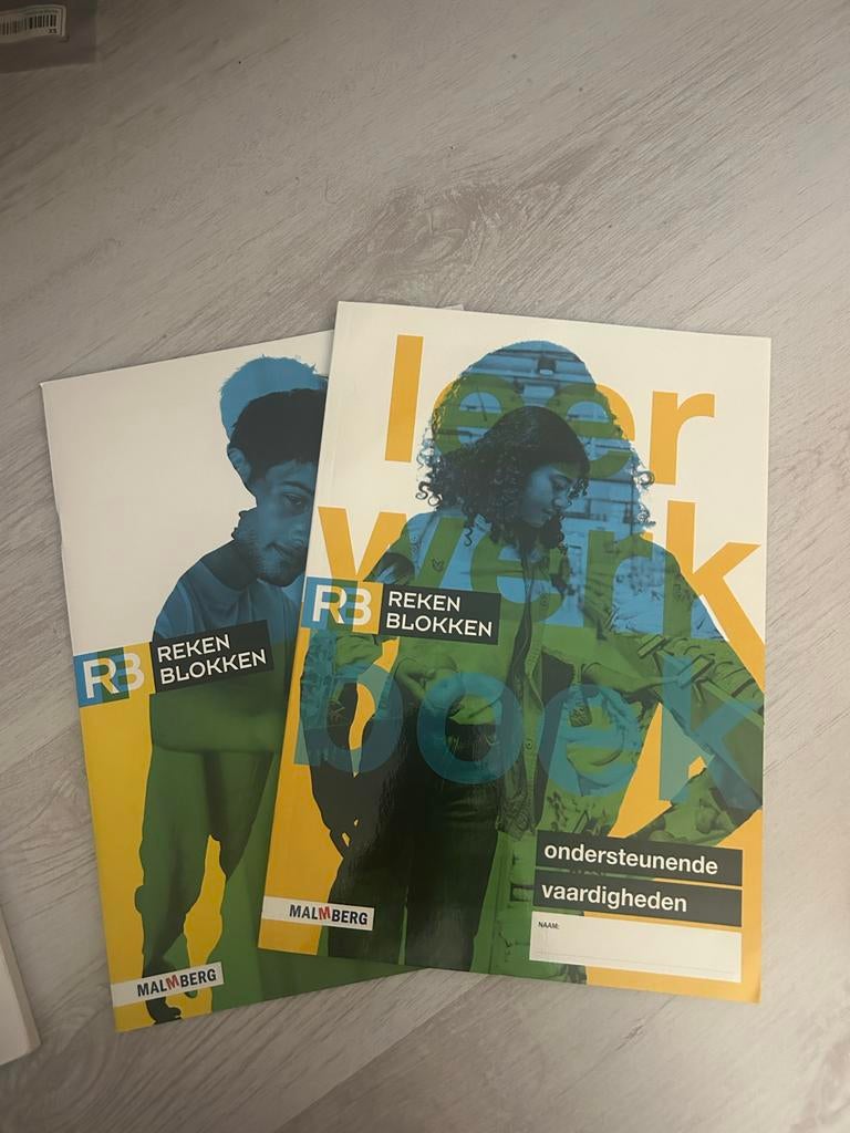 Rekenblokken Malmberg - 2 Boeken, Ophalen, Zo goed als nieuw, Overige niveaus, Wiskunde A