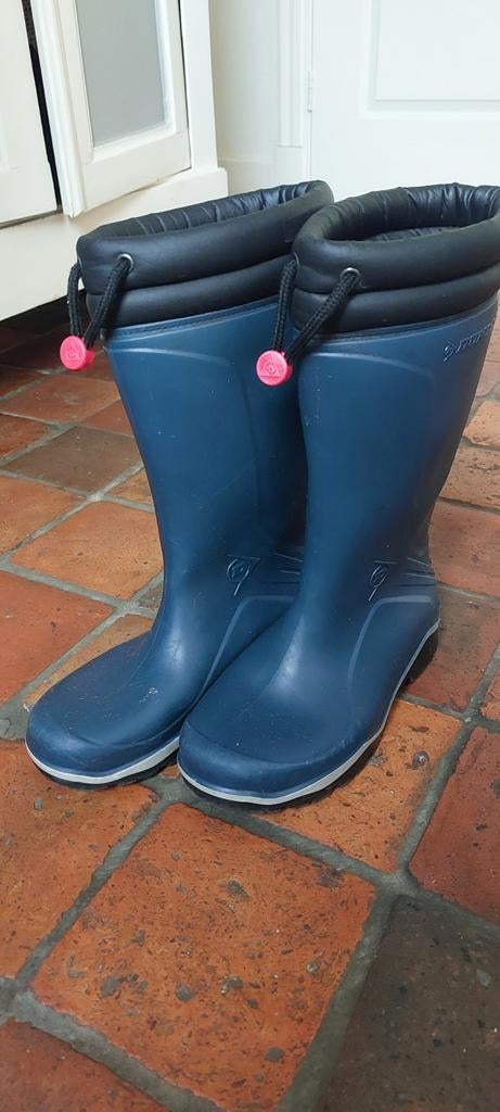 Dunlop gevoerde laarzen maat 38 Blauw, Ophalen of Verzenden, Gebruikt, Laarzen, Dunlop