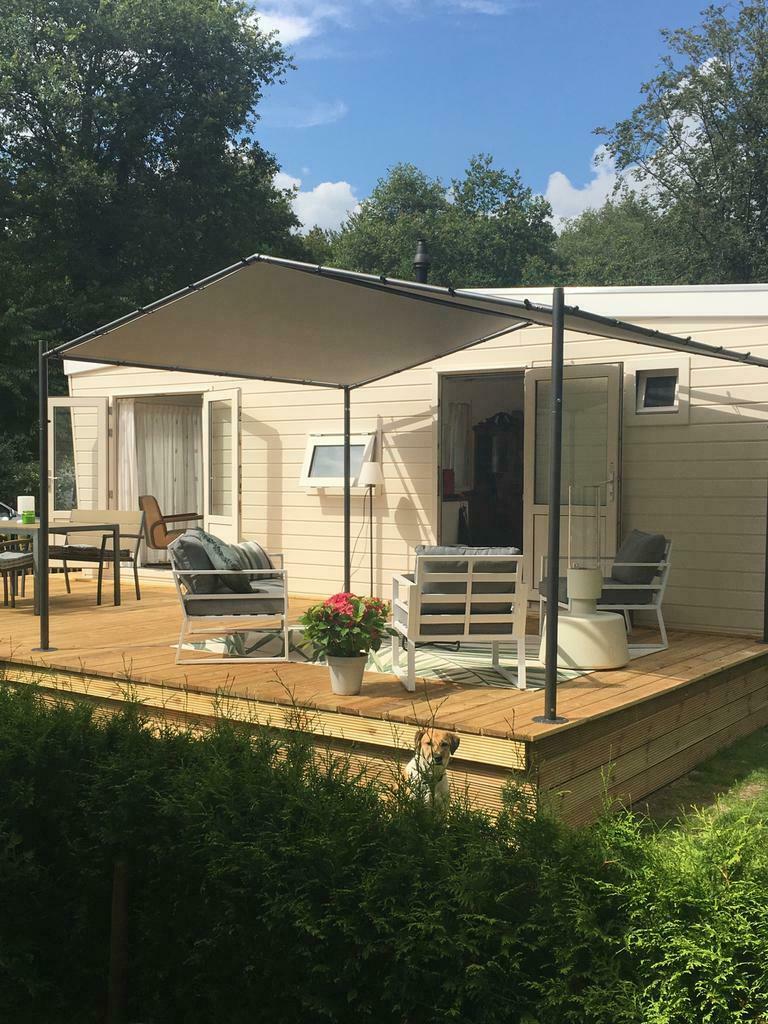 Te Huur: vakantiehuisje Chalet De Buiten Post te Leek., Vakantie, In bos, Chalet, Bungalow of Caravan, Open haard, Landelijk