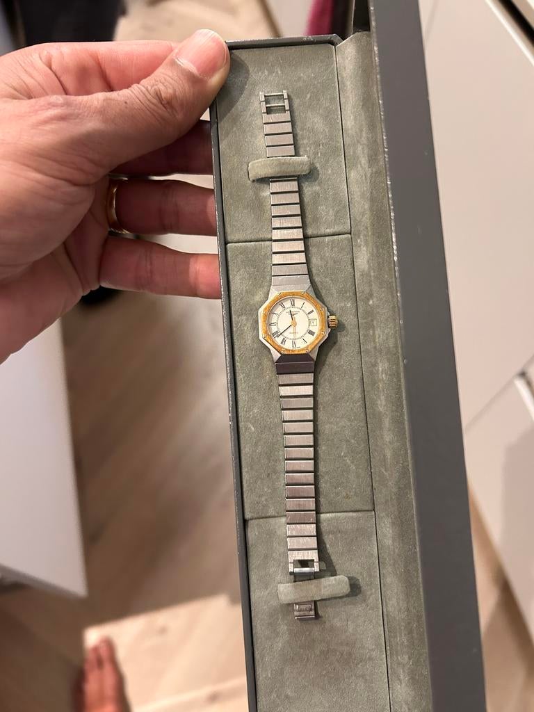 Vintage Longines Dameshorloge - Staal en 18k bezel, Overige merken, Staal, Gebruikt, Staal