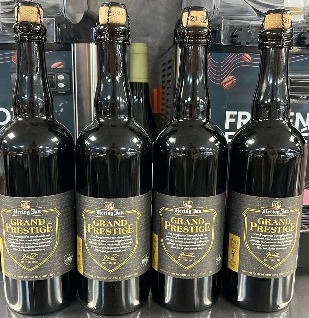 4 x Hertog Jan Grand Prestige 2020 / 2021  - 75CL  dus .. ️, Ophalen of Verzenden, Zo goed als nieuw, Flesje(s), Hertog Jan