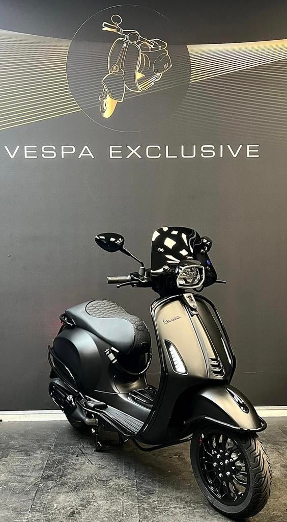 VESPA SPRINT S Vol optie MAT ZWART Black detail Special, Fietsen en Brommers, Nieuw, Vespa S, Ophalen of Verzenden, Benzine