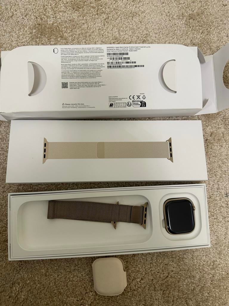 Apple Watch Series 10 - Krasvrij!, Hartslag, IOS, Ophalen of Verzenden, Zo goed als nieuw