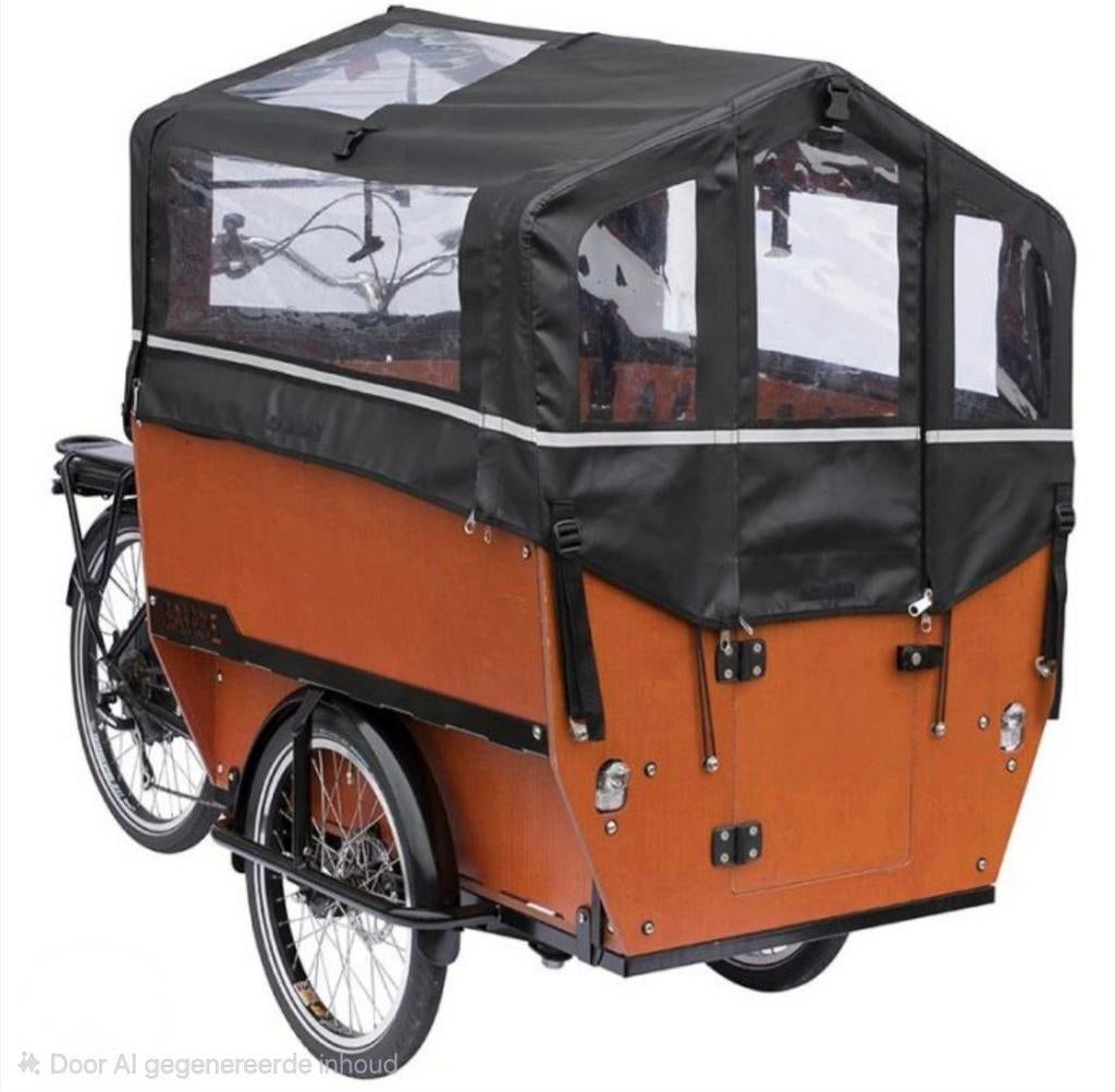 Babboe max E 6 personen Bakfiets - Ideaal voor het gezin!, Fietsen en Brommers, Fietsen | Bakfietsen, Gebruikt, Huif, 3 kinderen