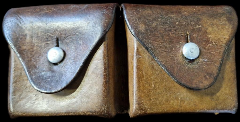 Munitie tasje WW2 leer, Verzamelen, Ophalen of Verzenden, Nederland