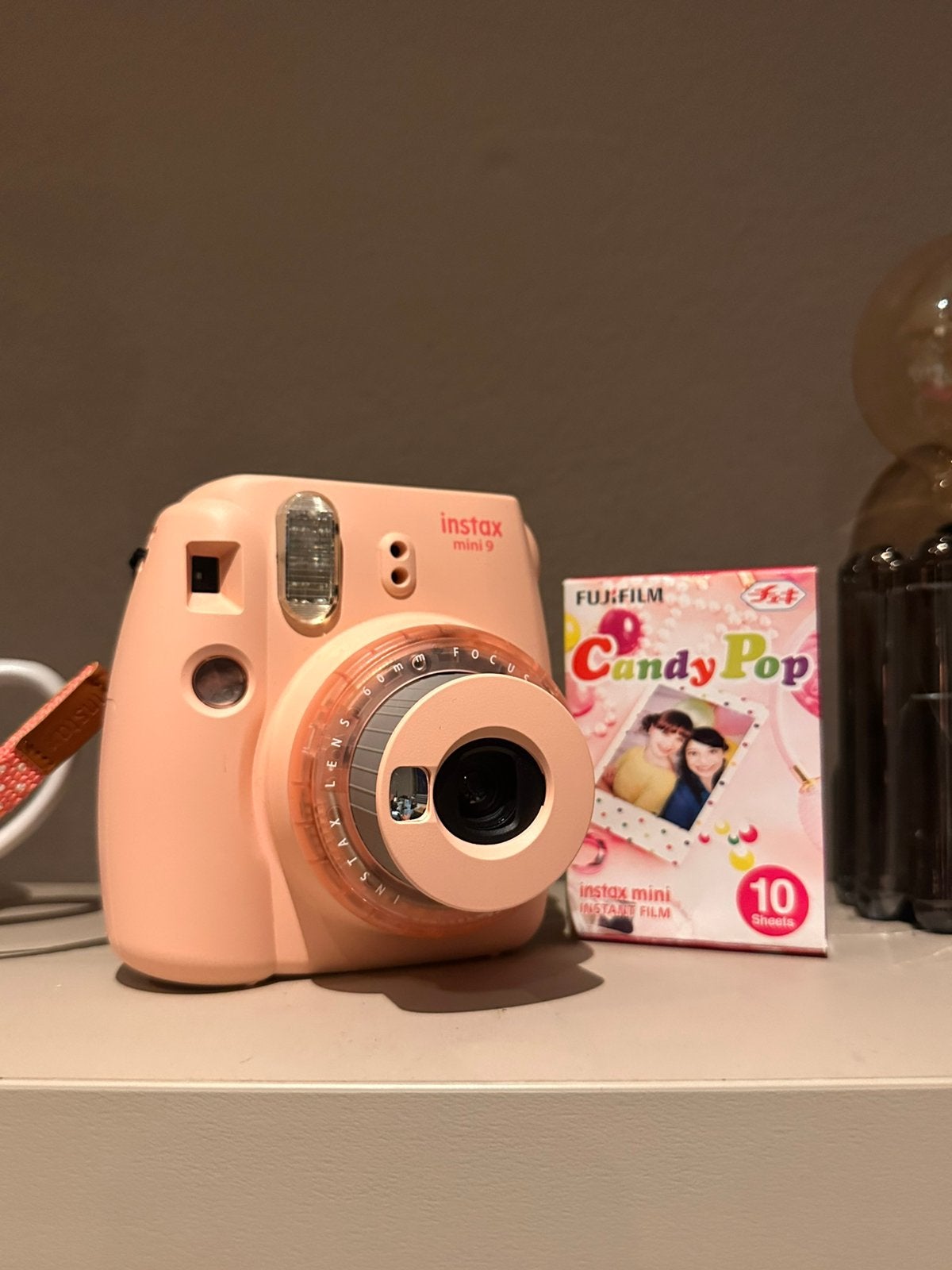 Fujifilm instax mini 9 special edition roze, Ophalen of Verzenden, Zo goed als nieuw, Polaroid, Fuji