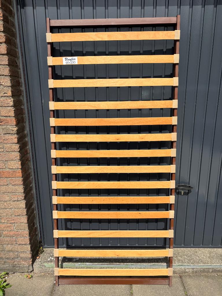 Lattenbodem Unoflex 90 200, Huis en Inrichting, Ophalen, 90 cm, Eenpersoons, Zo goed als nieuw