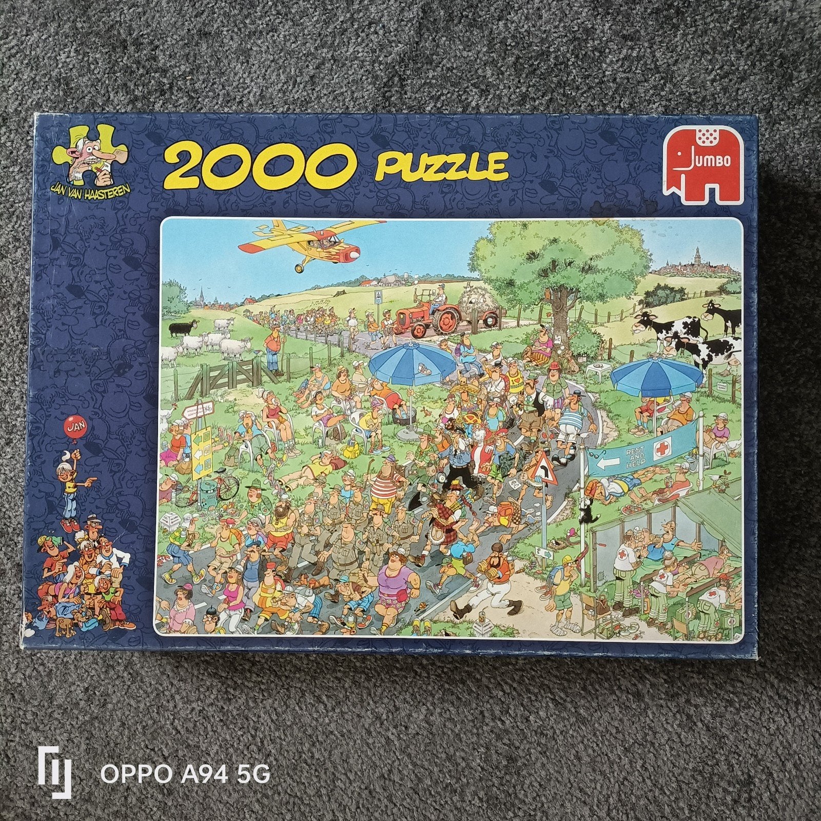 Jan van Haasteren puzzel - The Mars (2000 stukjes), Ophalen, Meer dan 1500 stukjes, Zo goed als nieuw, Legpuzzel