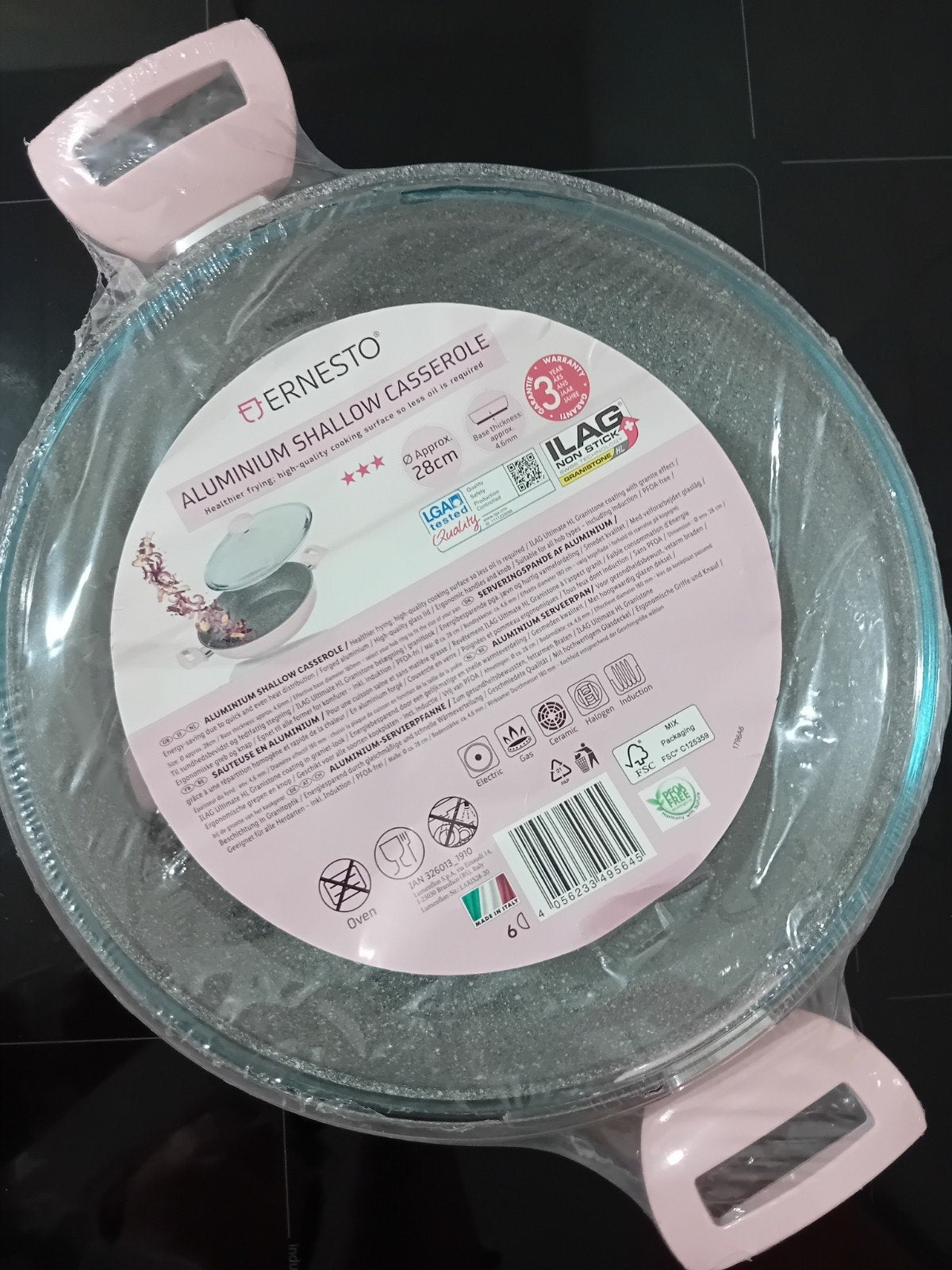 Aluminium Serveerpan met deksel. 28 cm PFOA-Vrij.  Nieuw!, Huis en Inrichting, Keuken | Potten en Pannen, Ophalen, Nieuw, Aluminium