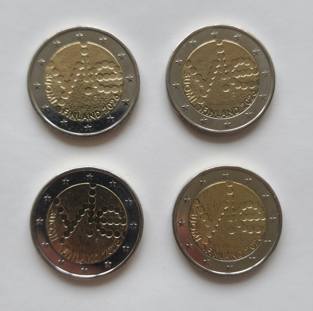 2 euromunt 2026 finland 100 jaar publieke omroep, Postzegels en Munten, Munten | Europa | Euromunten, Ophalen of Verzenden, Finland