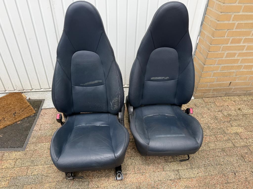 Mazda MX-5 NBFL Lederen Blauwe Stoelen | STOELVERWARMING, Auto-onderdelen, Interieur en Bekleding, Mazda, Gebruikt, Ophalen of Verzenden