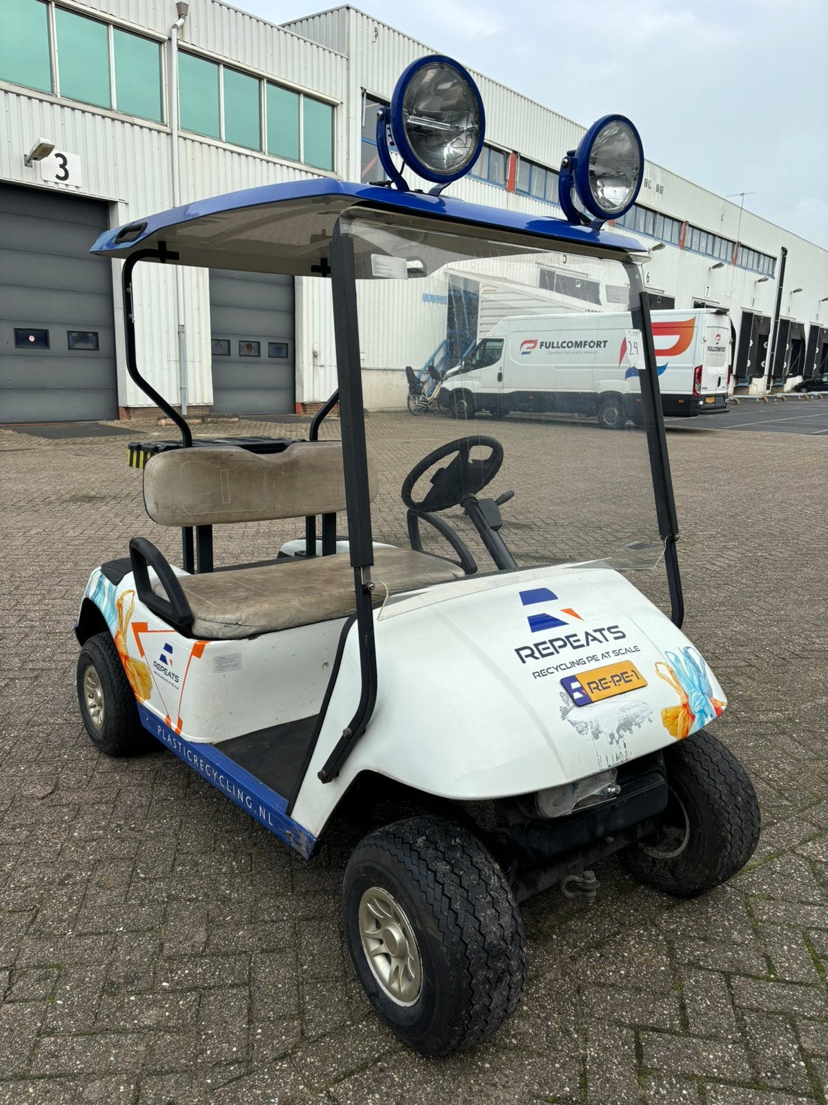 Golfkar elektrisch met landbouwkenteken, Ophalen of Verzenden, Gebruikt, Golfkar, Overige merken