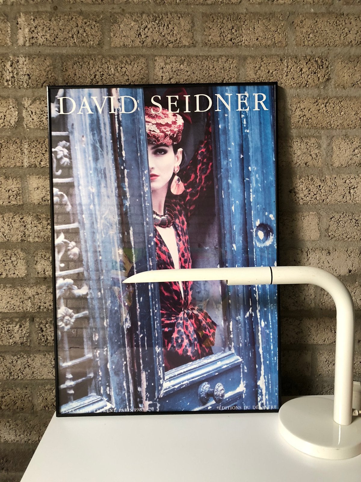 Coole Vintage David Seidner voor YSL poster in lijst 80 CM, Ophalen, Meerkleurig, 80 cm, Gemerkt