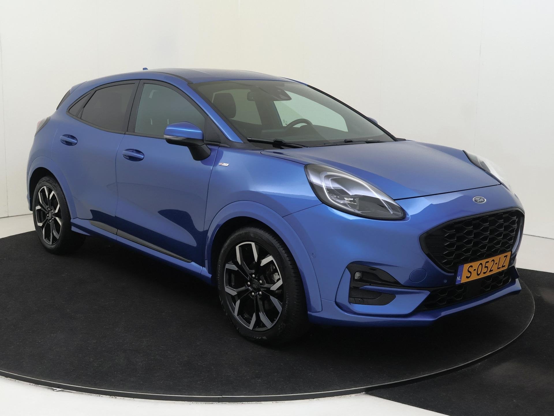Ford Puma 1.0 EcoBoost Hybrid Titanium X Airco | Navigatie |, Auto's, Voorwielaandrijving, Euro 6, Blauw, 1219 kg