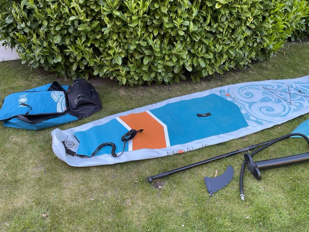 2x MOAI SUP Board 330x75cm -11 inch complete set, Ophalen, Zo goed als nieuw, SUP-boards