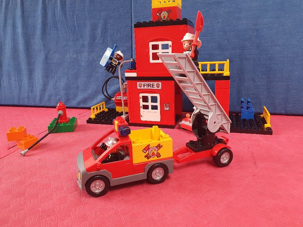 Duplo brandweerkazerne, Gebruikt, Ophalen of Verzenden, Compleet, Duplo