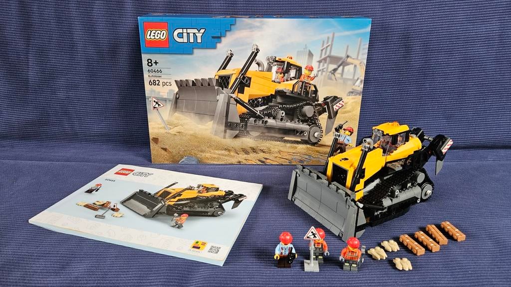 LEGO City 60466 Gele Bulldozer ZGAN, City, Lego, Ophalen of Verzenden, Zo goed als nieuw