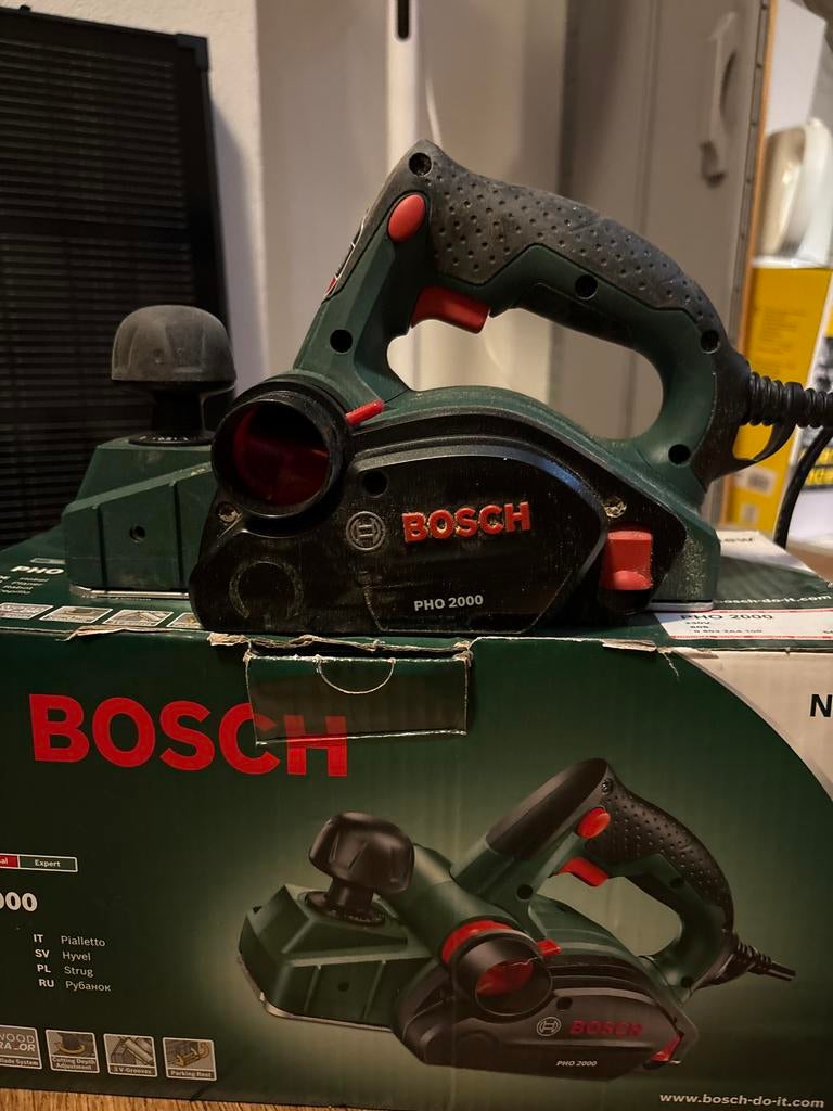 Bosch PHO 2000 elektrische schaafmachine 680W, Ophalen of Verzenden, Zo goed als nieuw