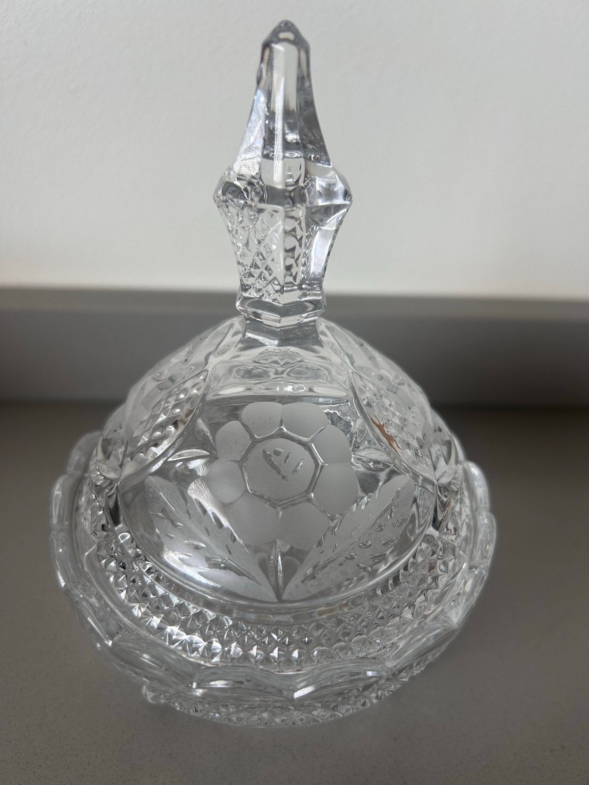 Kristallen Bonbonnière met Deksel - Vintage Design, Ophalen