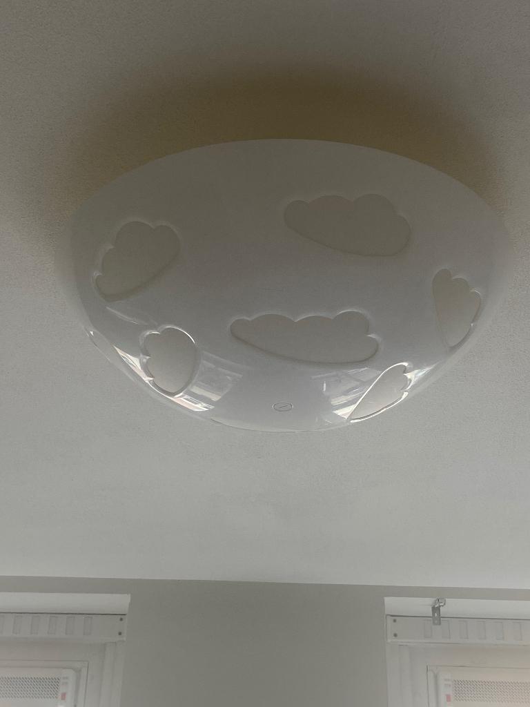 Kinder Wolken lamp, Ophalen, Zo goed als nieuw, Wit, Overige stijlen