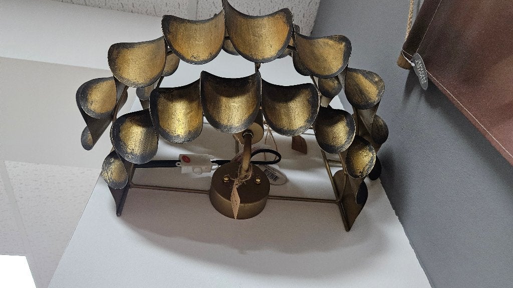 Gouden wandlamp, Huis en Inrichting, Ophalen, Overwijk Decoratie B.V. / Swiet Home, Nieuw, Info@overwijkdecoratie.nl