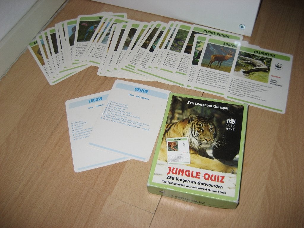 Dierentuin WWF jungle-quiz wilde dieren gezelschapsspel € 6, Een of twee spelers, Ophalen, Gebruikt, WWF