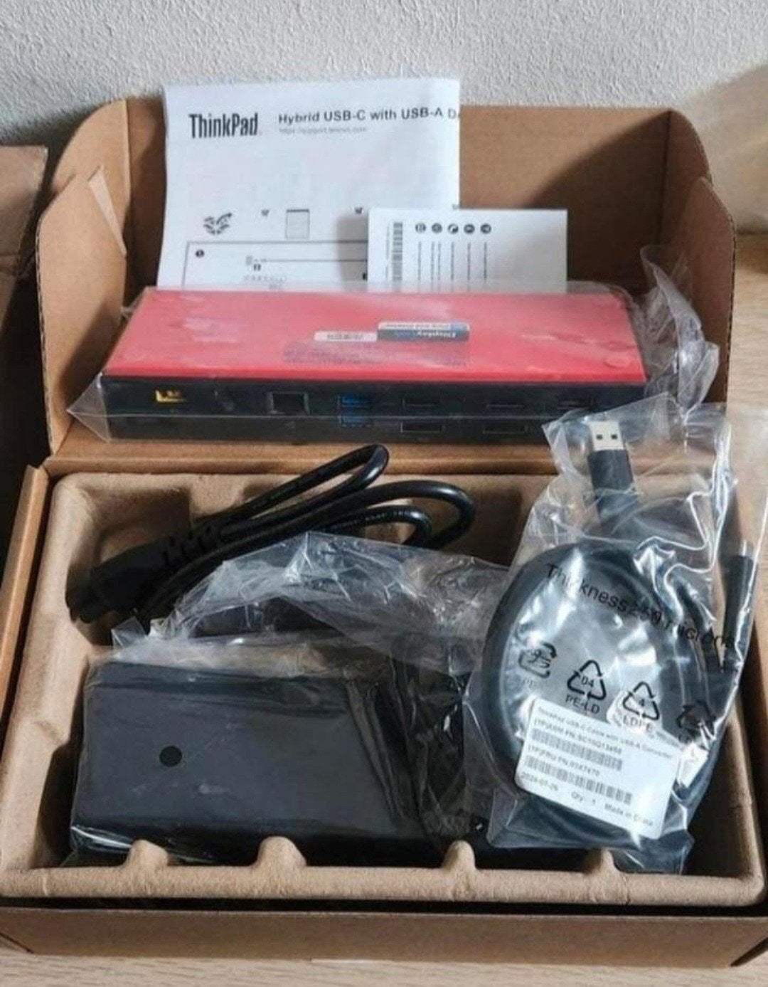 Lenovo Hybrid USB-C met USB-A Docking Station, Nieuw, Ophalen of Verzenden, Lenovo, Docking station
