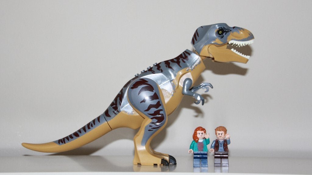 Jurassic World Dinosaurus Tyrannosaurus Rex T-rex grijs, Ophalen of Verzenden, Nieuw
